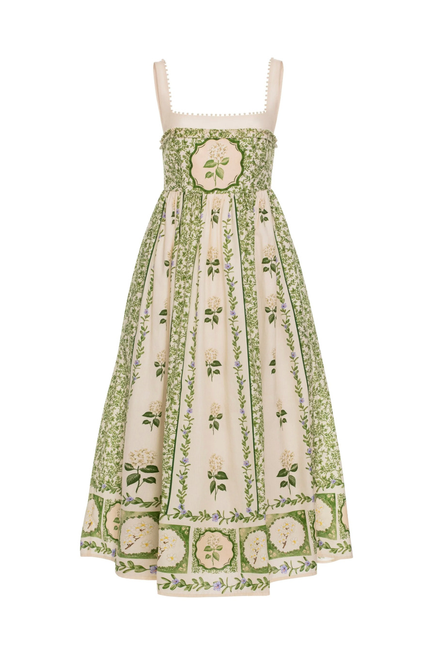 Agua by Agua Bendita Barbara floral cotton midi dress